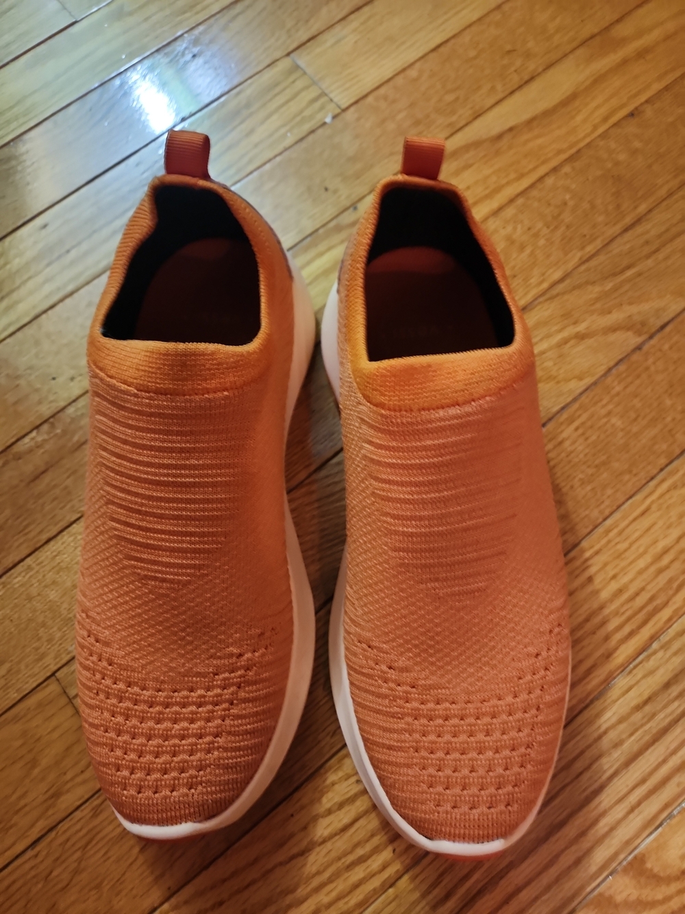 Vessi Every Day Move Women's Slip-On Knit Sneakers - Orange
